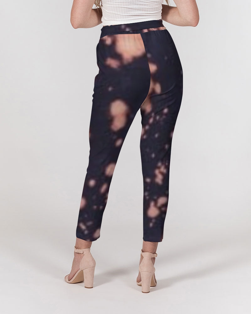 fz abstract women's belted tapered pants