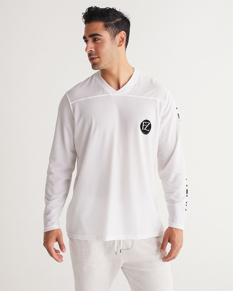 white zone men's long sleeve sports jersey
