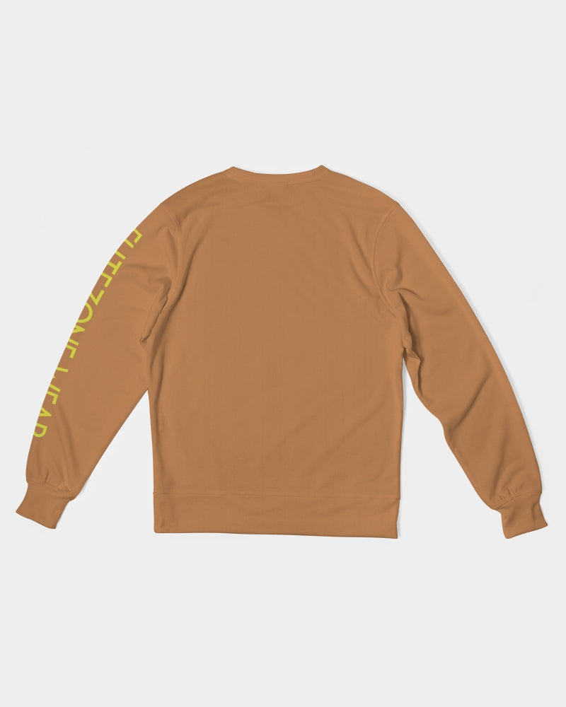 tan flite men's classic french terry crewneck pullover