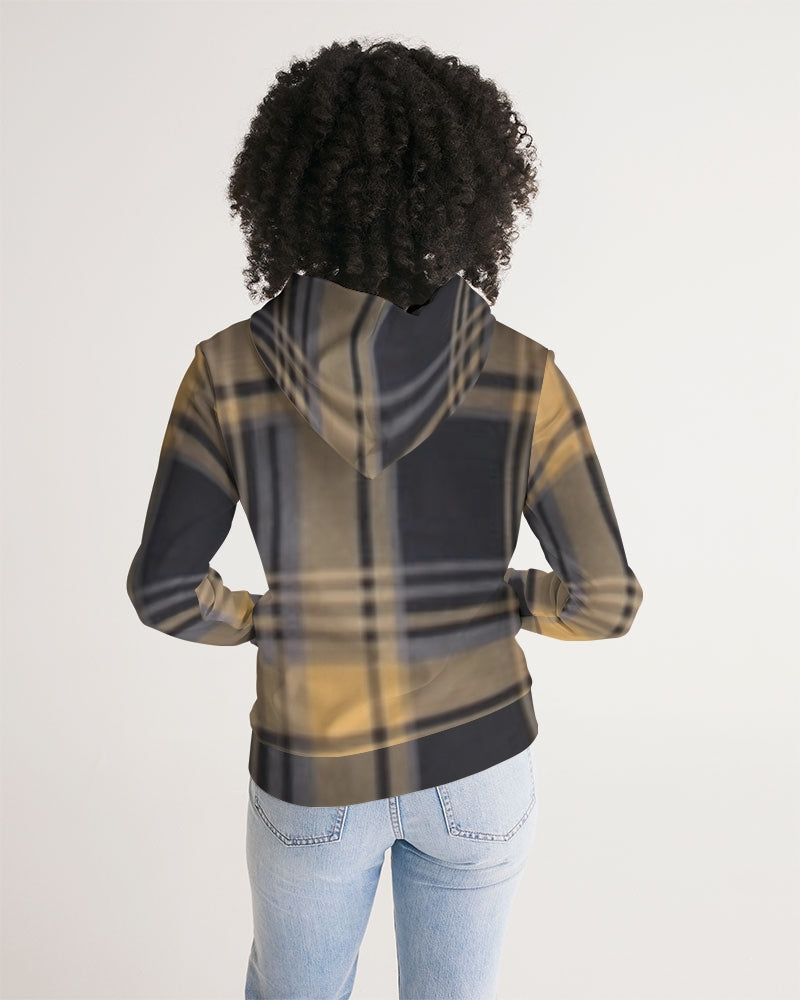 fz plaid women's hoodie