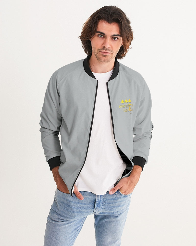 flying grey men's bomber jacket