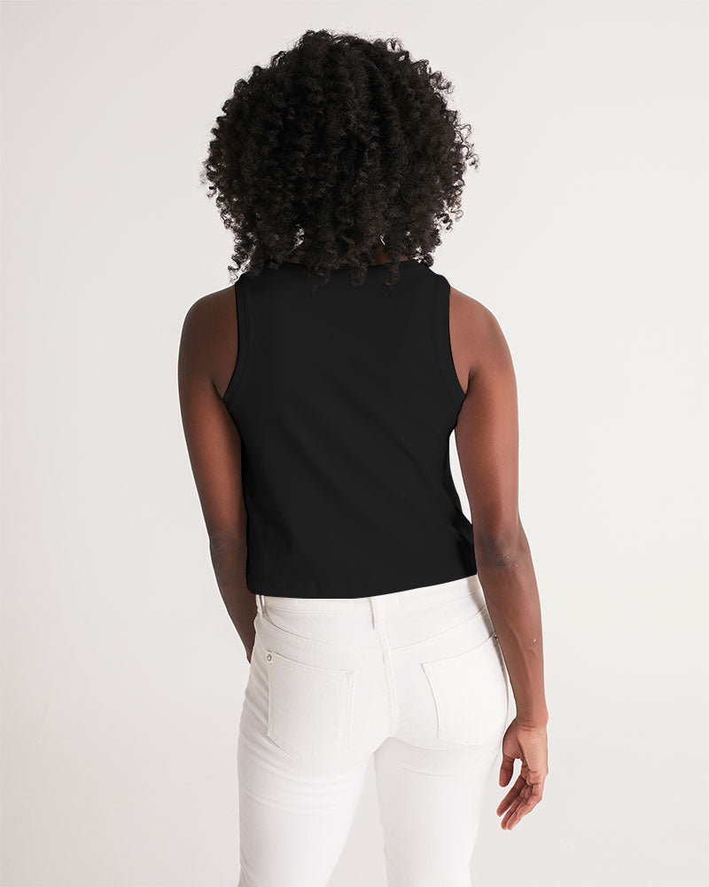smokin black women's cropped tank