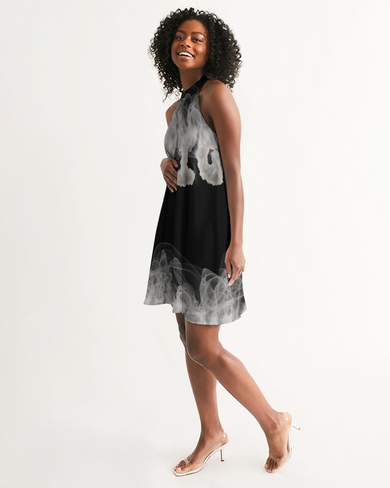 smoking the highest women's halter dress