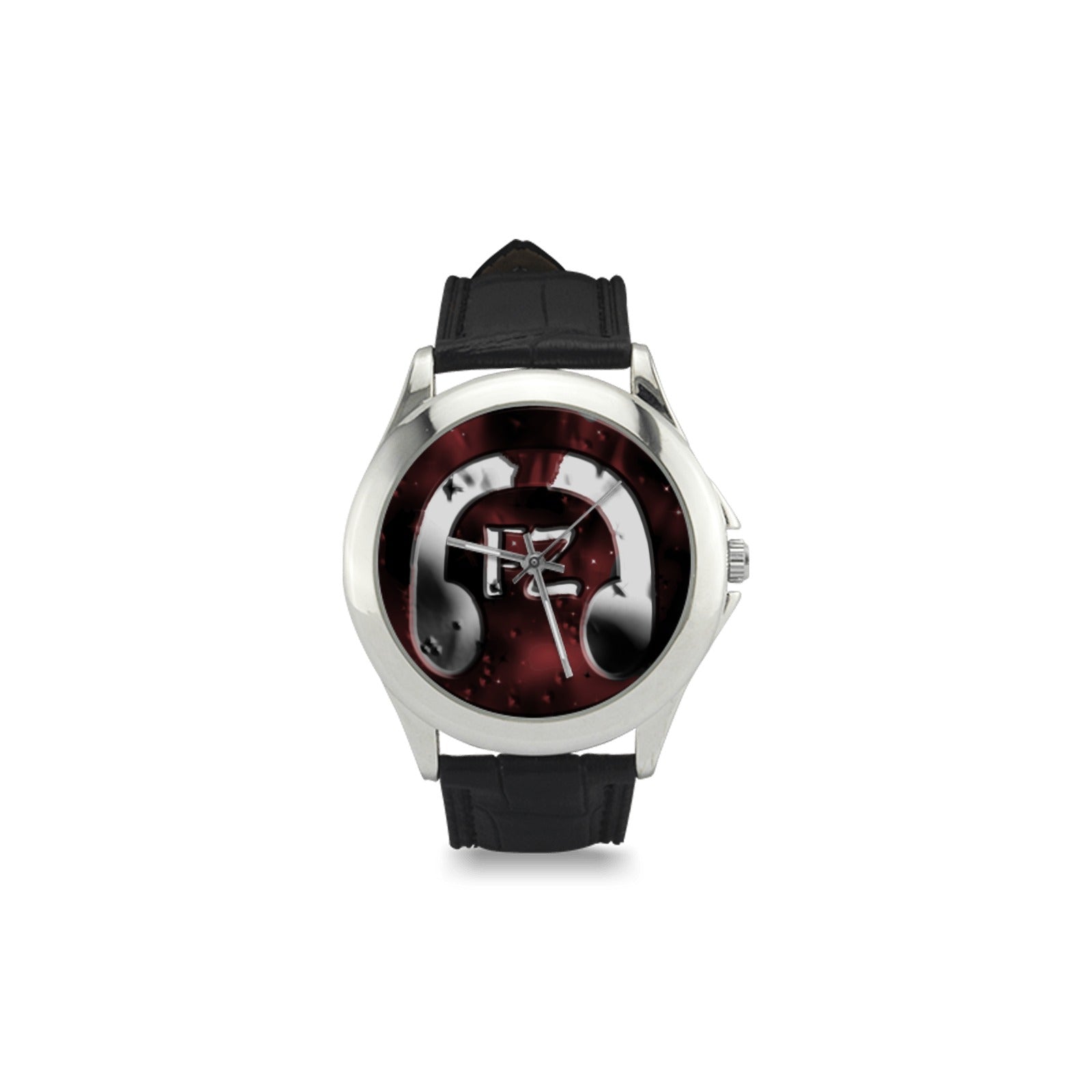 fz women's watch - burgundy women's classic leather strap watch (model 203)