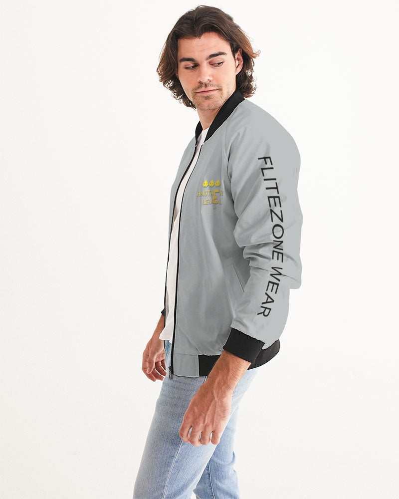 flying grey men's bomber jacket