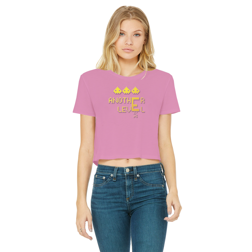 fz women's cropped raw edge tee