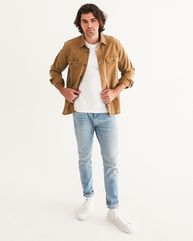 white flite men's hightop canvas shoe