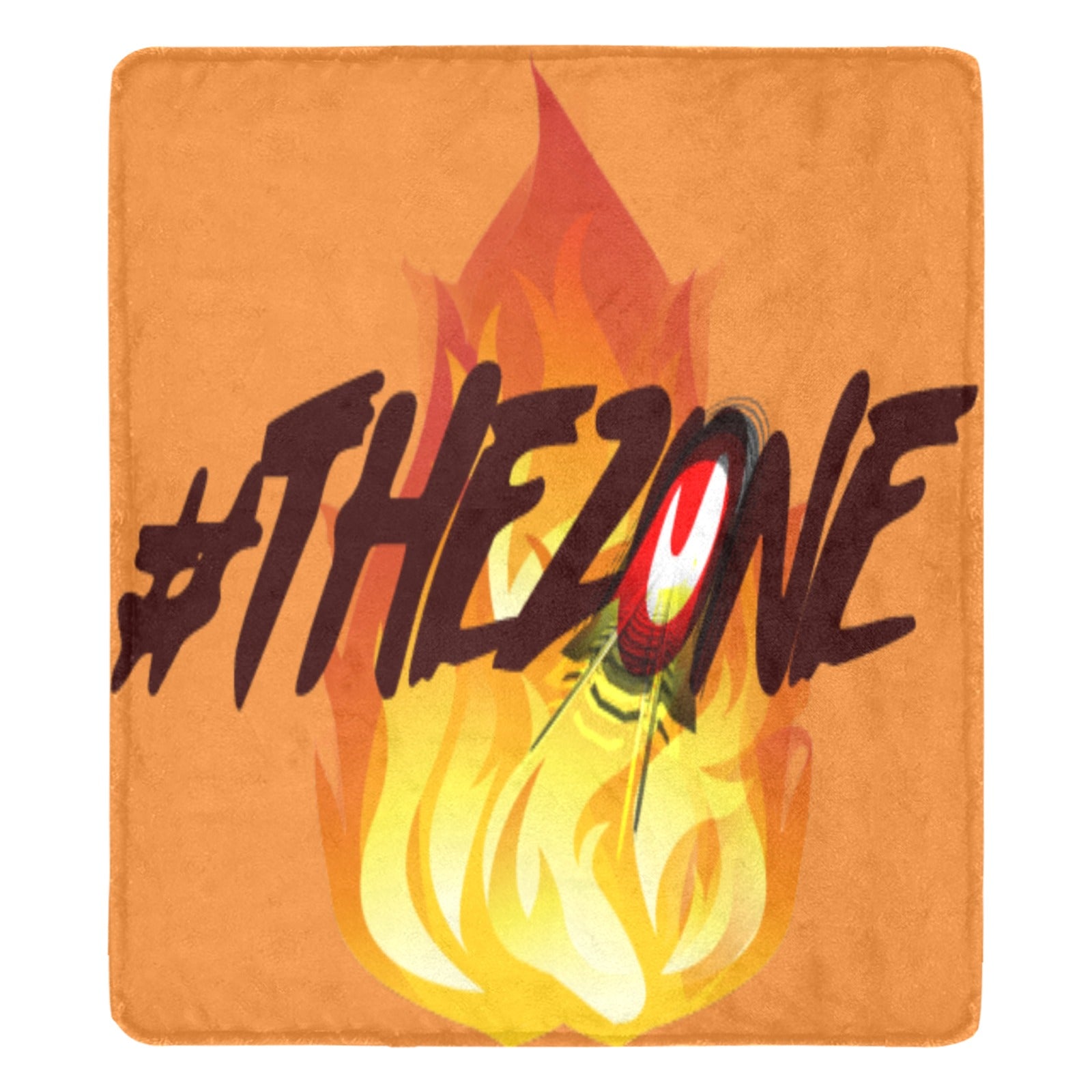 fz blanket zone (xl) one size / fz blanket - zone orange ultra-soft micro fleece blanket 70"x80"