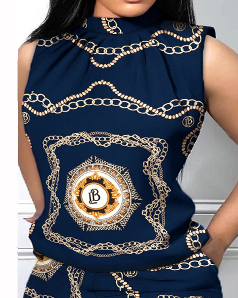 FZ Women's Plus Size Print Shorts Suit - FZwear