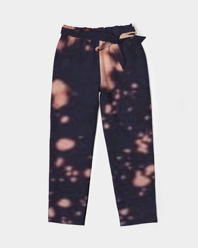 fz abstract women's belted tapered pants