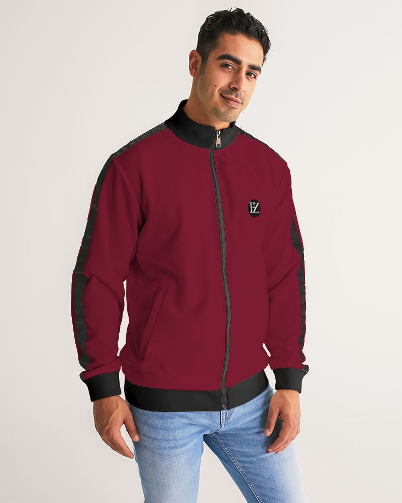 fz zone men's stripe-sleeve track jacket
