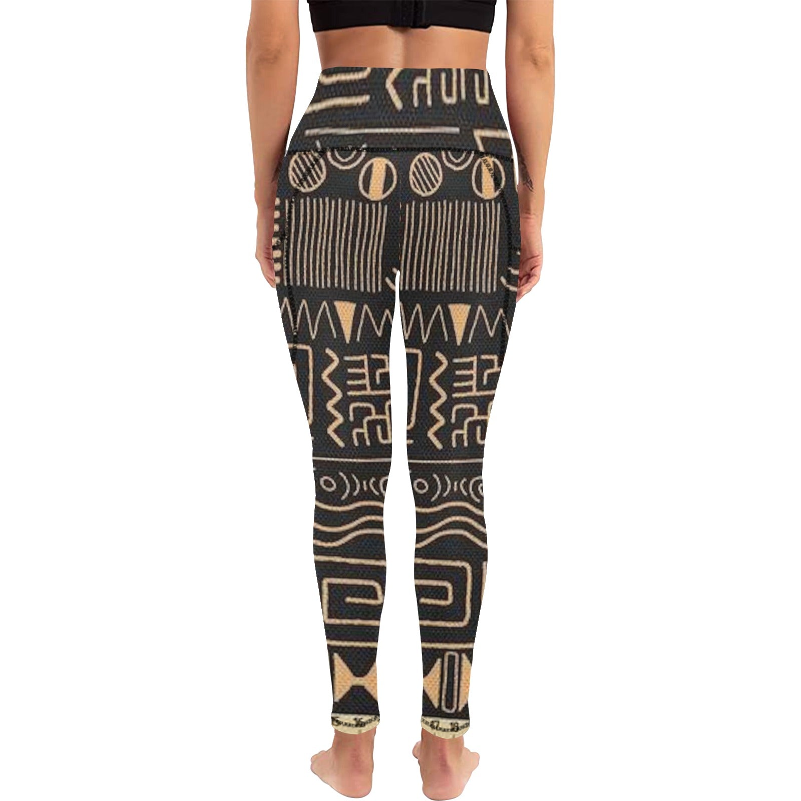 fz women's leggings all over print high waist leggings with pockets (modell56)