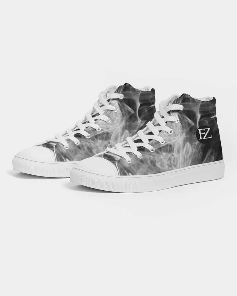 fz blured zone men's hightop canvas shoe