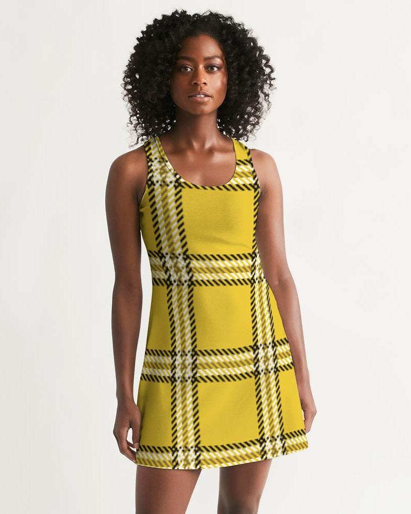 fzwear plaid women's racerback dress
