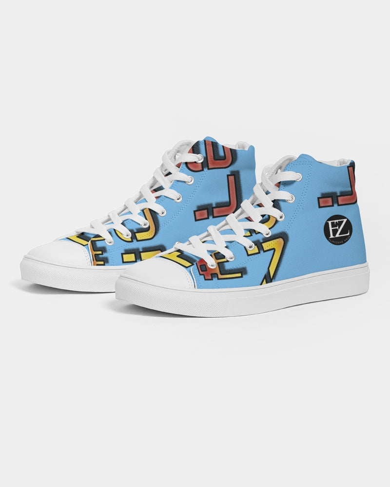 blue sky zone men's hightop canvas shoe