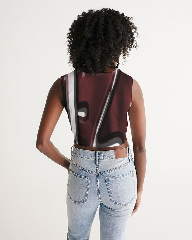 the zone circle women's twist-front tank