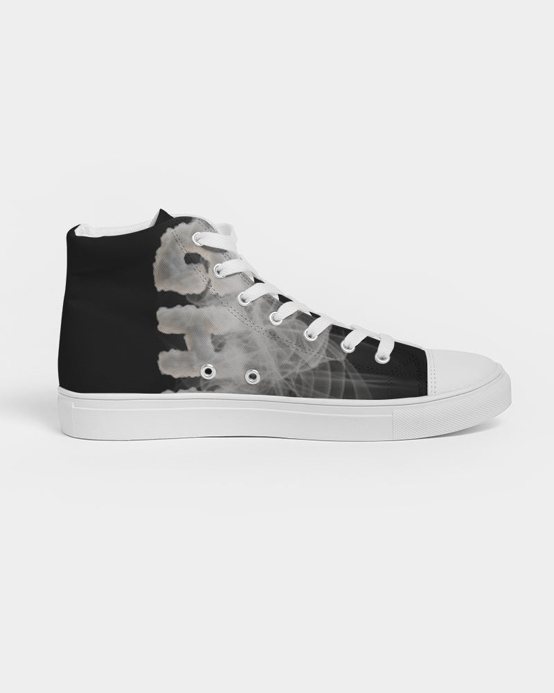 smokin black women's hightop canvas shoe