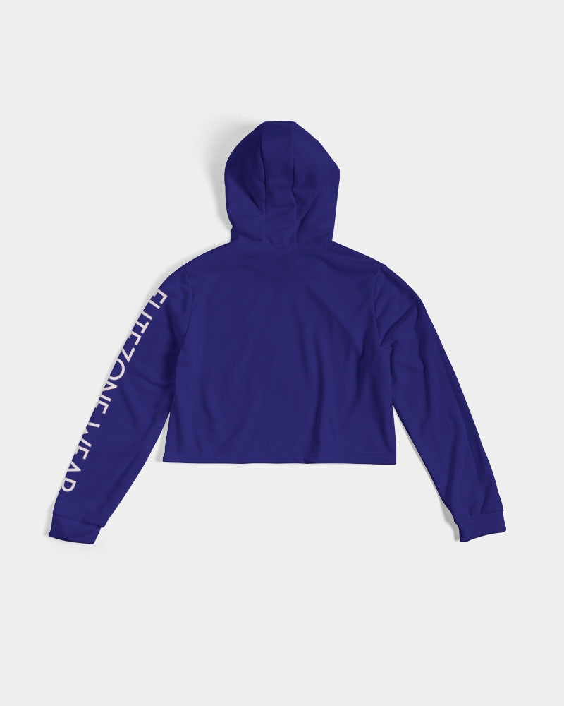 blue zone women's cropped hoodie