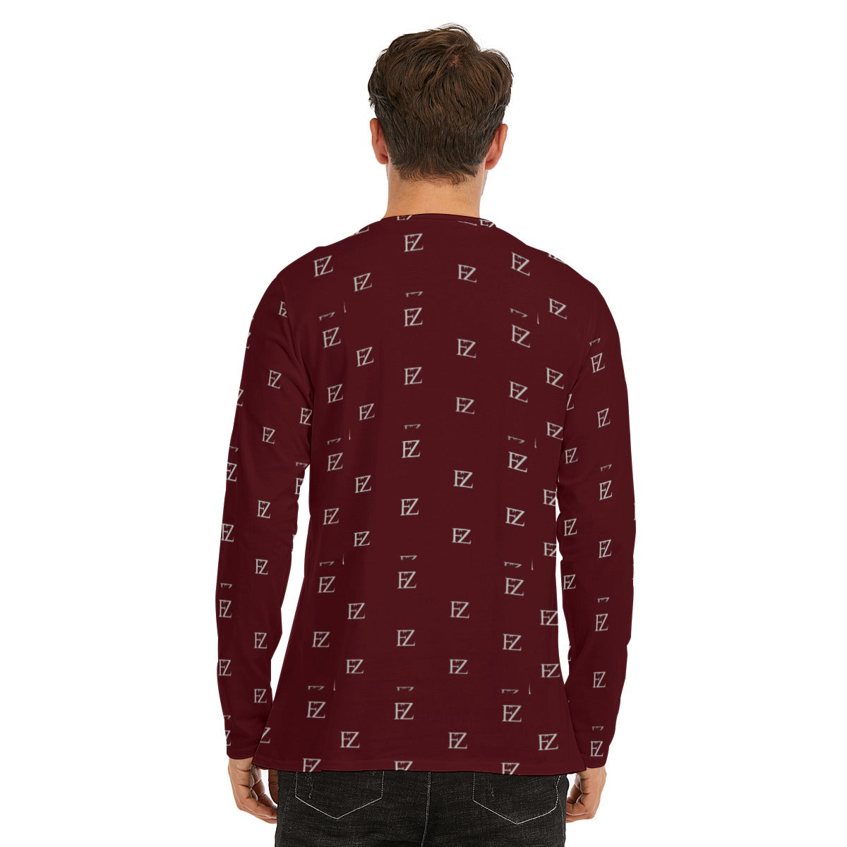 all-over print long sleeve t-shirt | 190gsm cotton