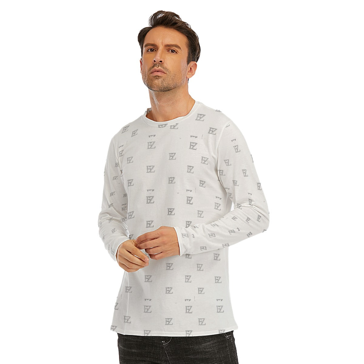 all-over print long sleeve t-shirt | 190gsm cotton