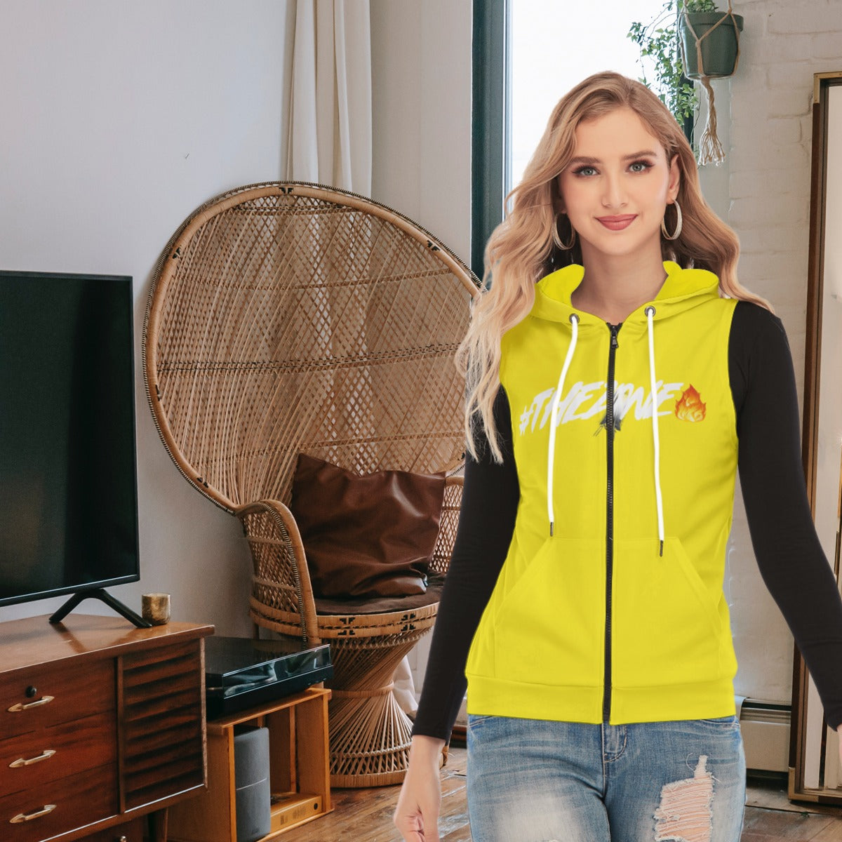 fz women's sleeveless hoodie