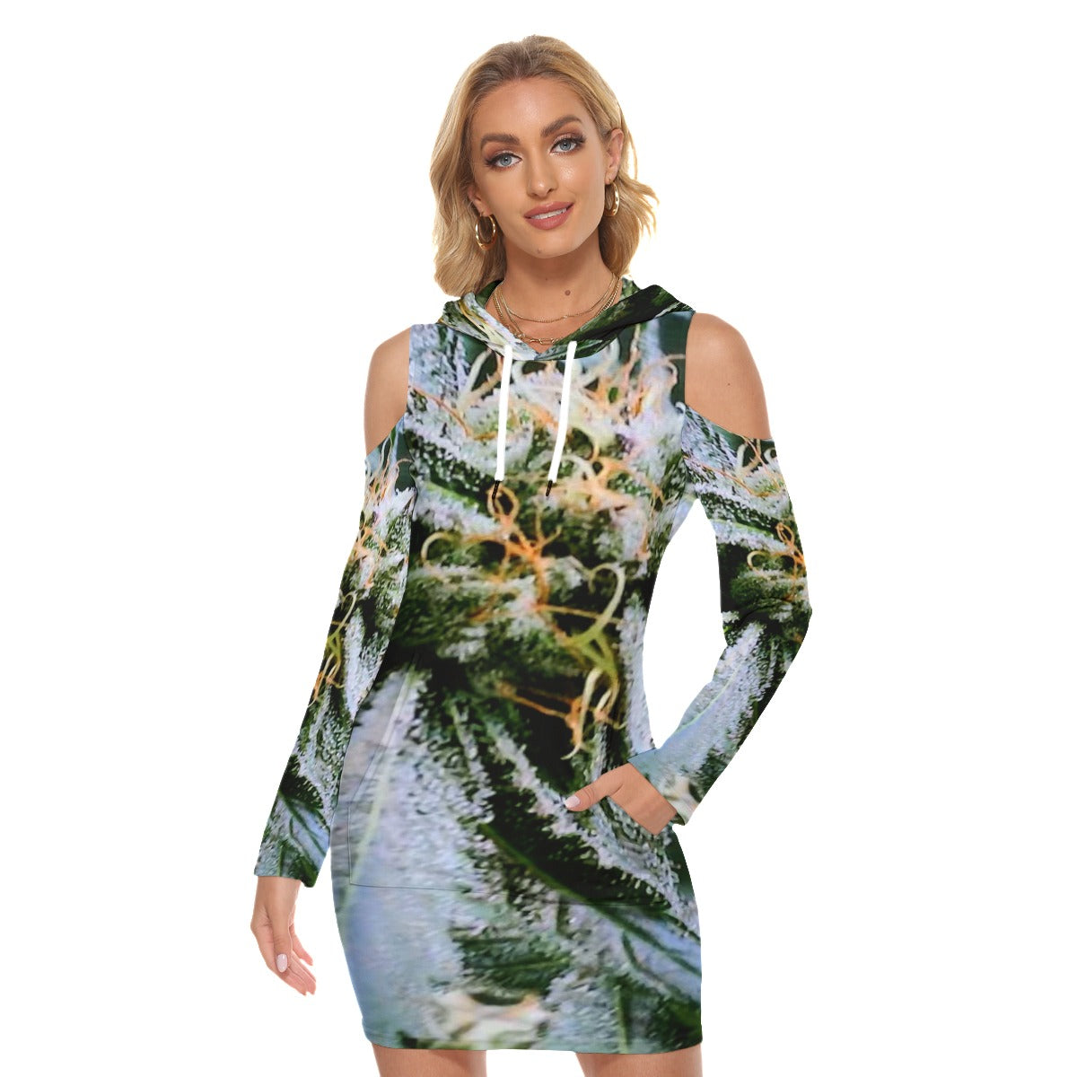 all-over print women's tight dress