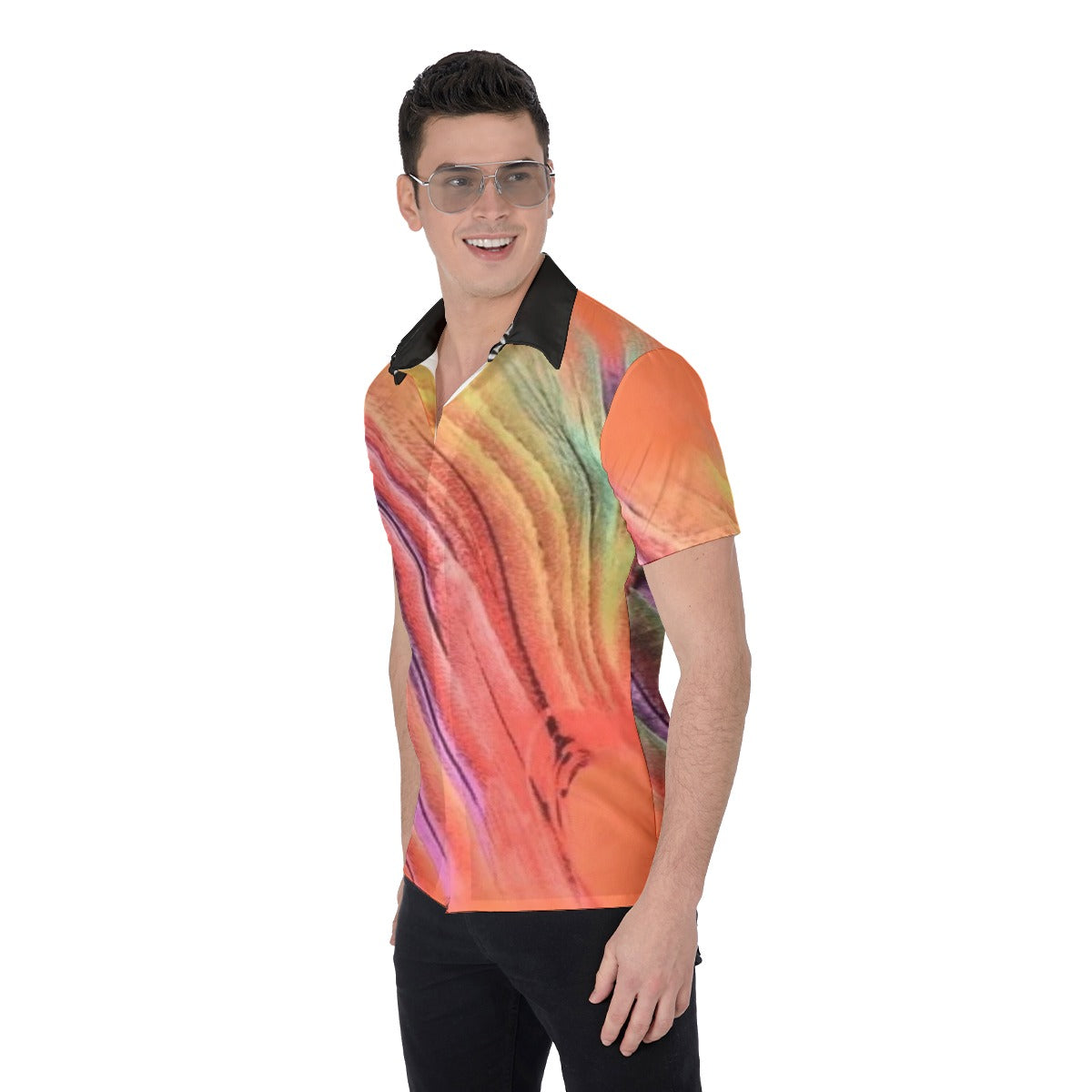 all-over print men's shirt
