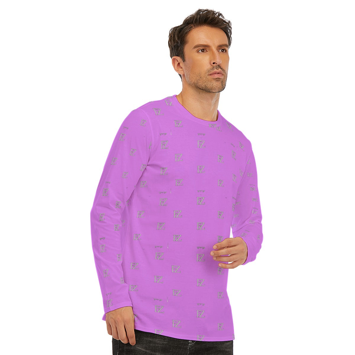all-over print long sleeve t-shirt | 190gsm cotton
