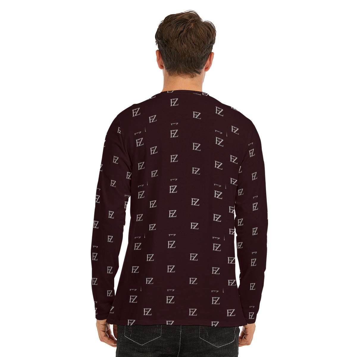 all-over print long sleeve t-shirt | 190gsm cotton