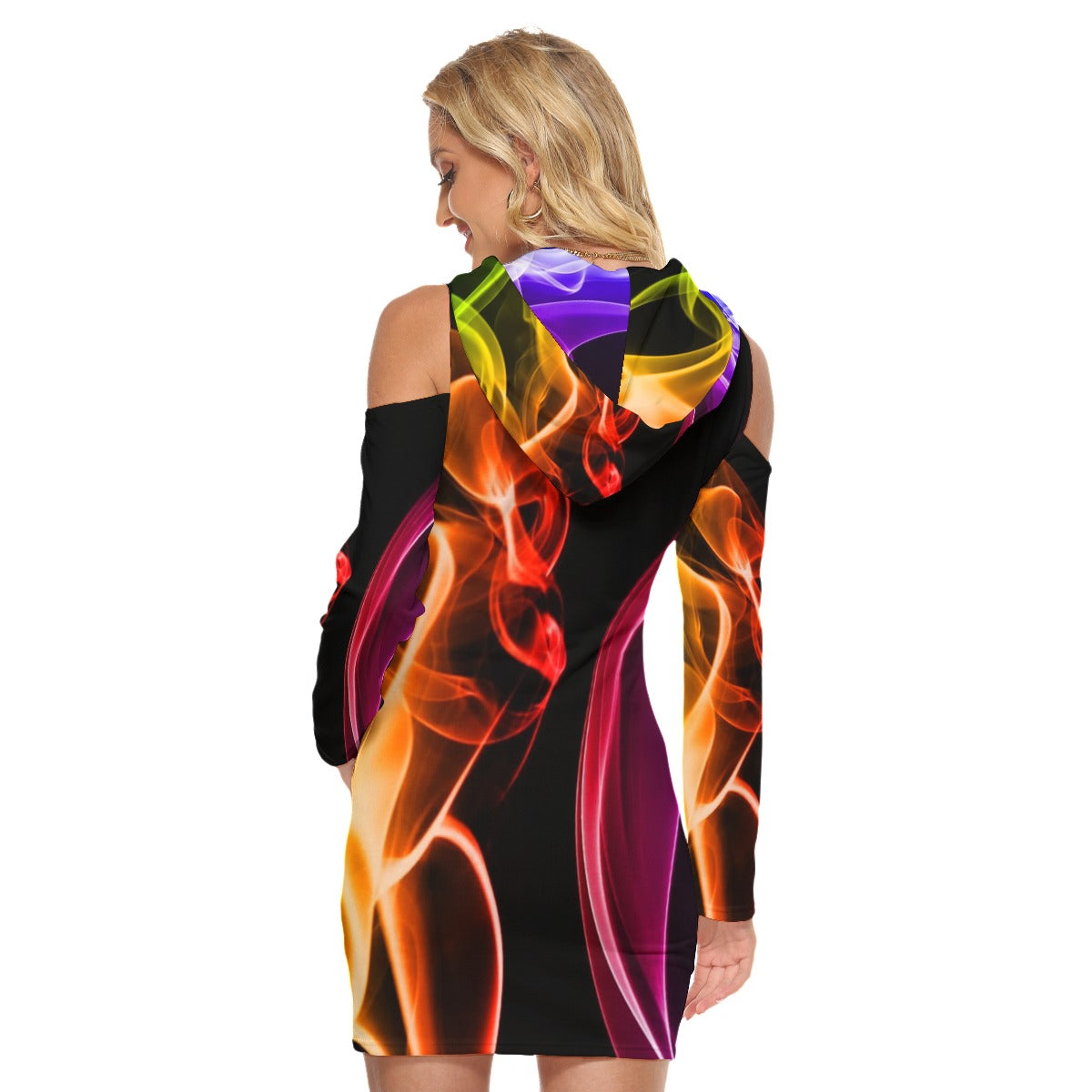 all-over print women's tight dress