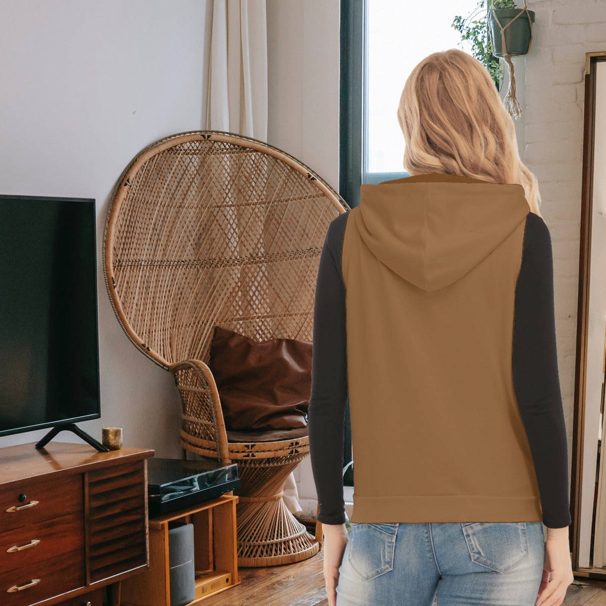 fz women's sleeveless hoodie