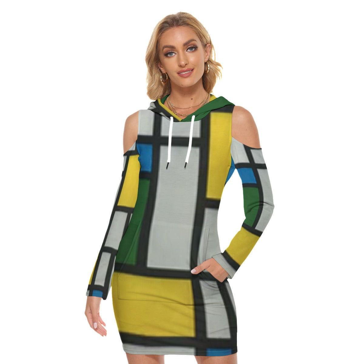 all-over print women's tight dress