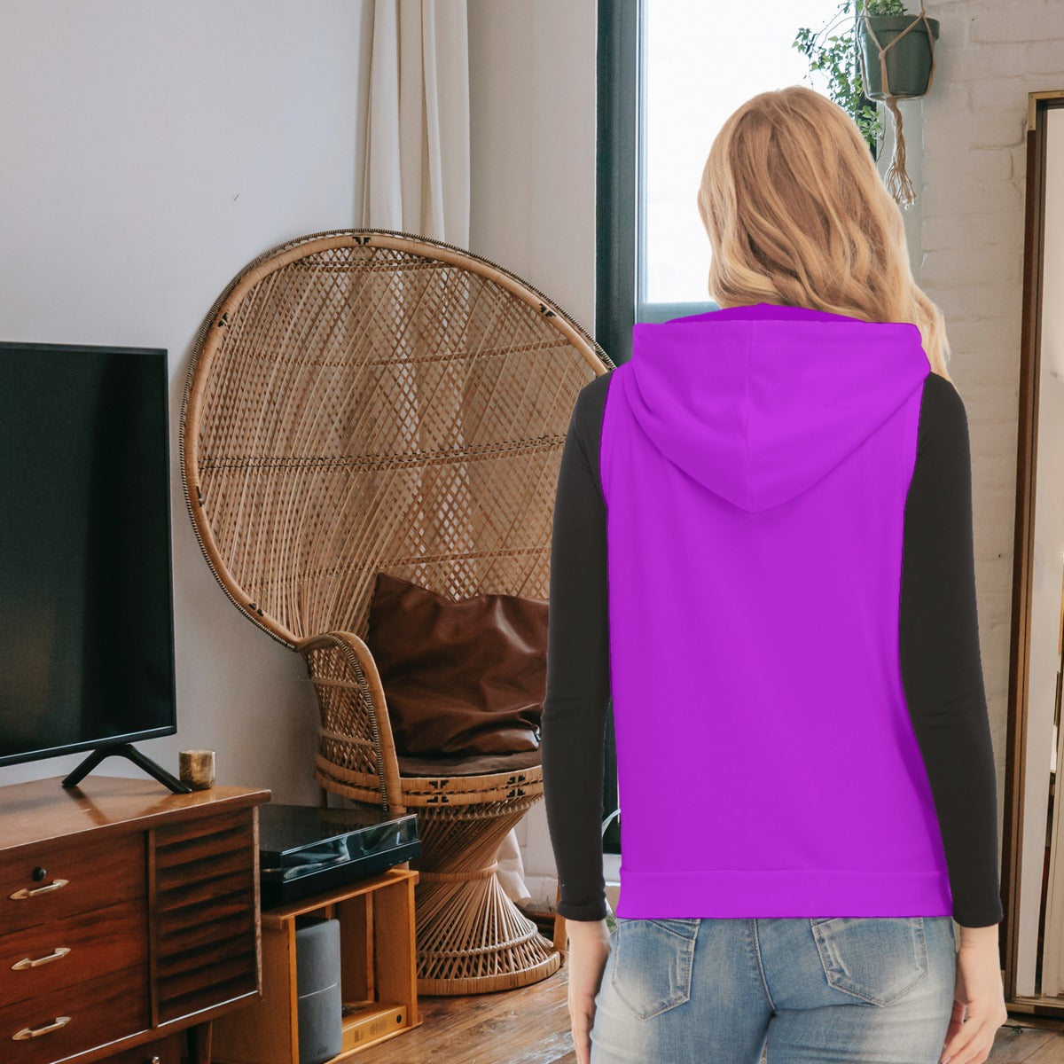 fz women's sleeveless hoodie