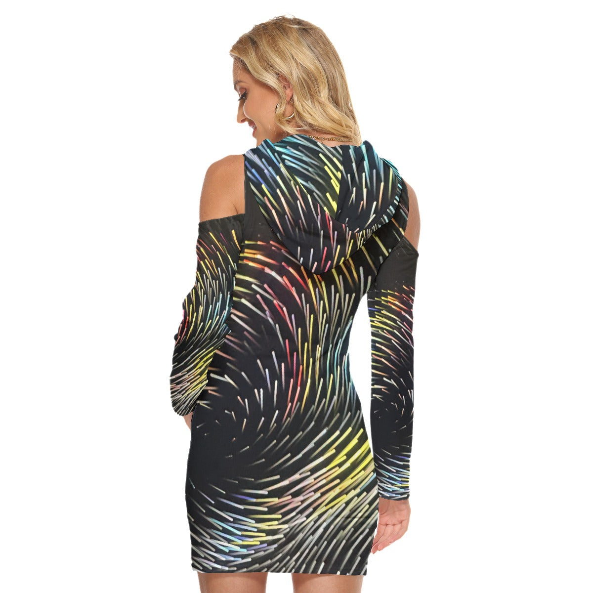 all-over print women's tight dress