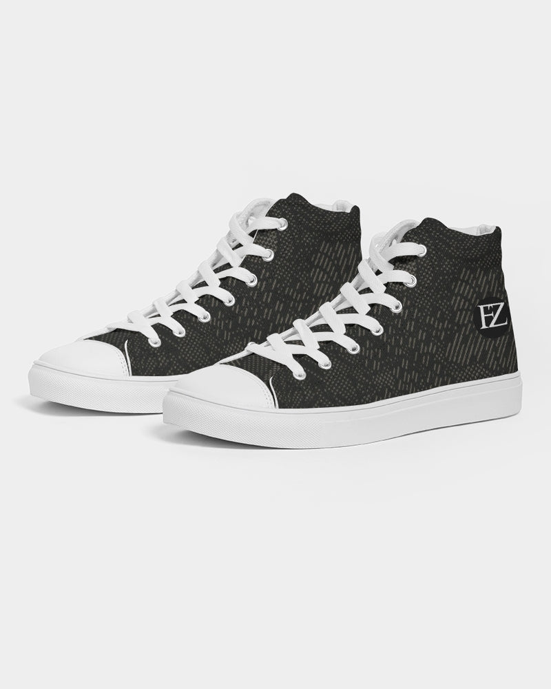 fz abstract men's hightop canvas shoe