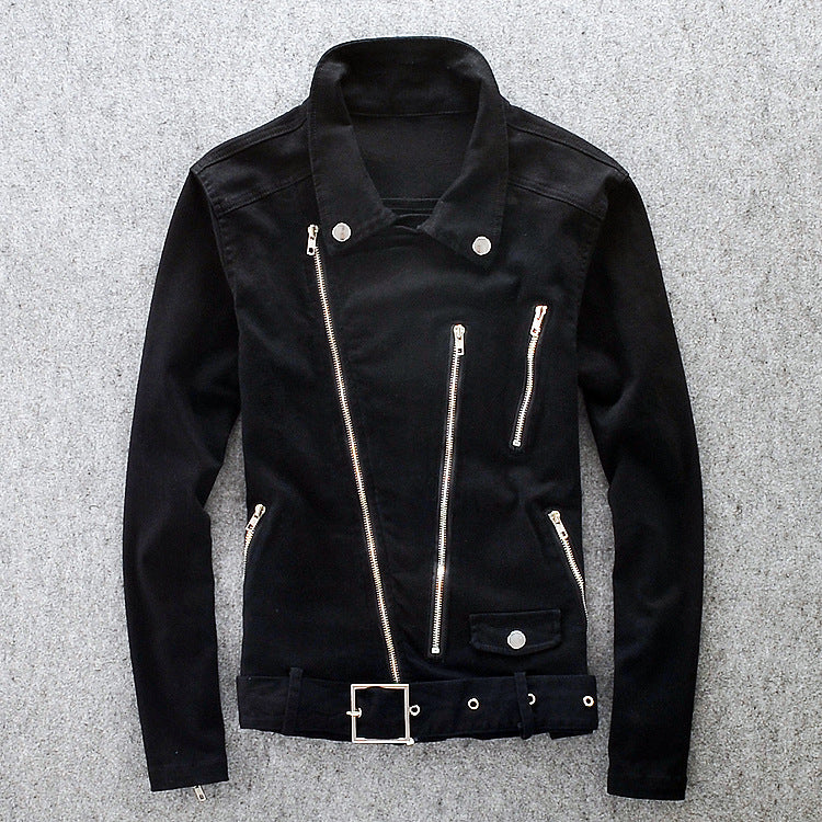 FZ Men's ""Marcel"" Denim Biker Jacket" - FZwear