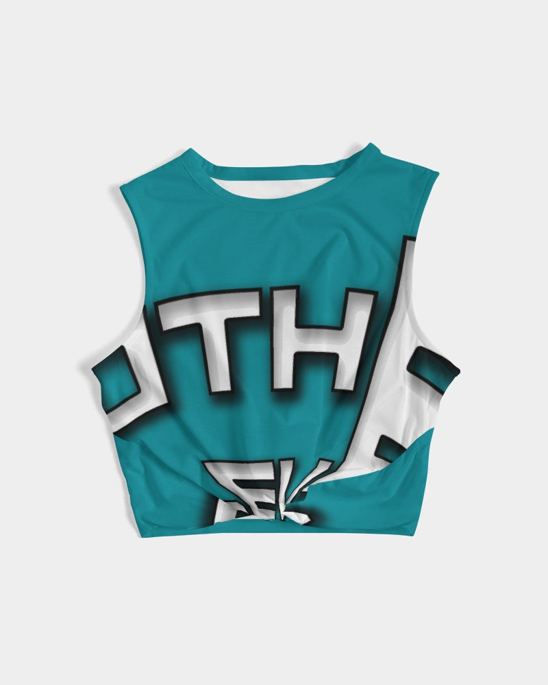 blue sky women's twist-front tank