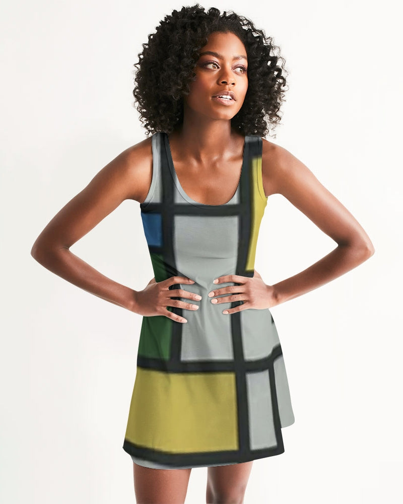 fzwear pattern zone women's racerback dress