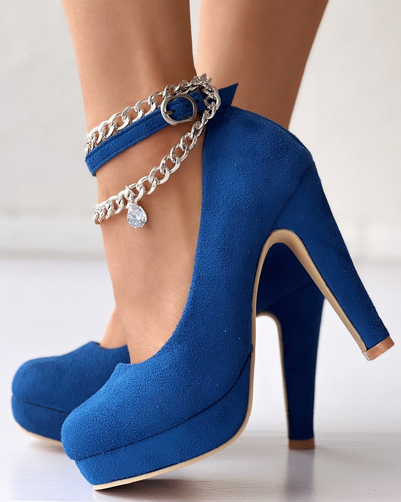 FZ Women's Platform Ankle Strap Pumps Shoes - FZwear