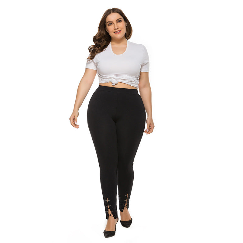 fz women's plus size elastic waist pants