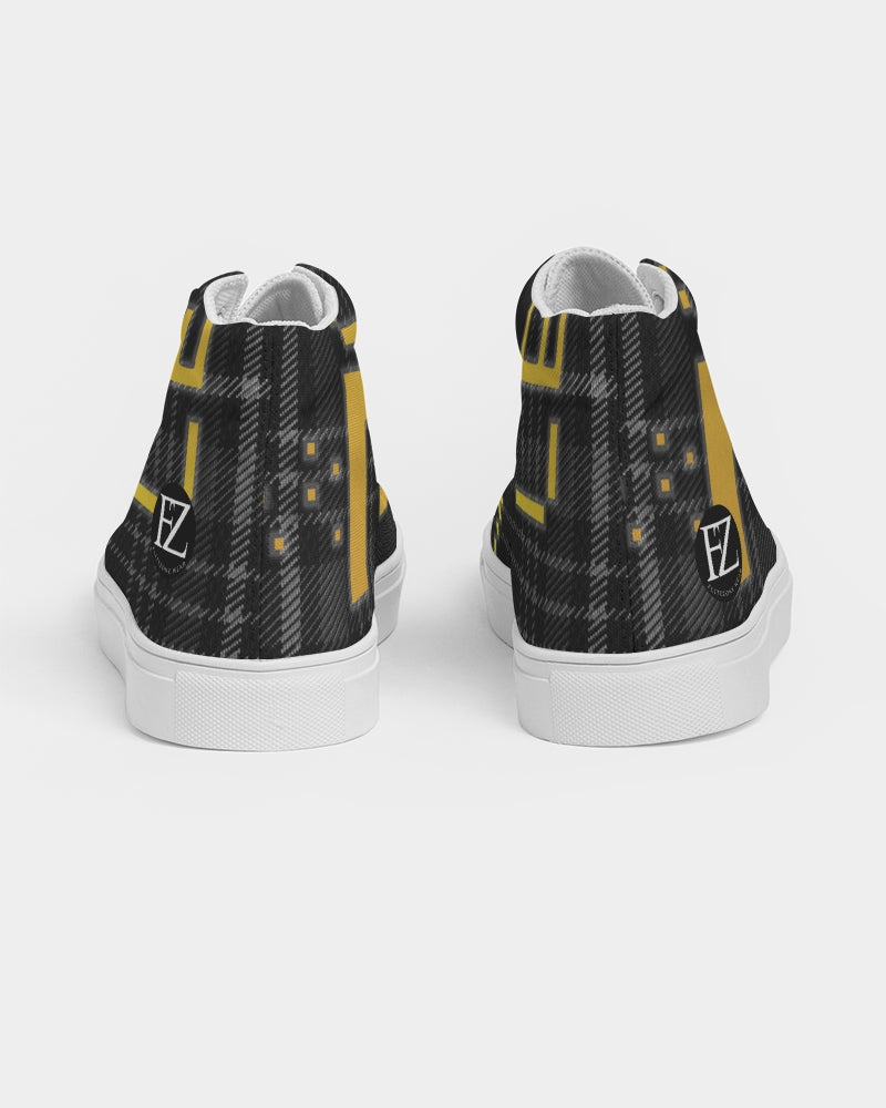 plaid flite too men's hightop canvas shoe