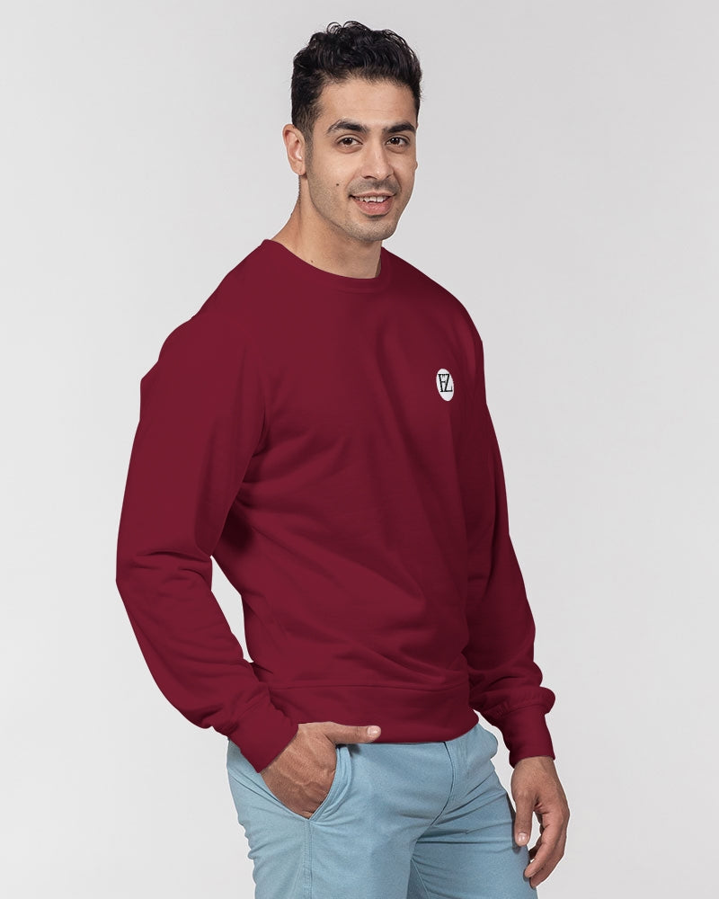 fz zone men's classic french terry crewneck pullover