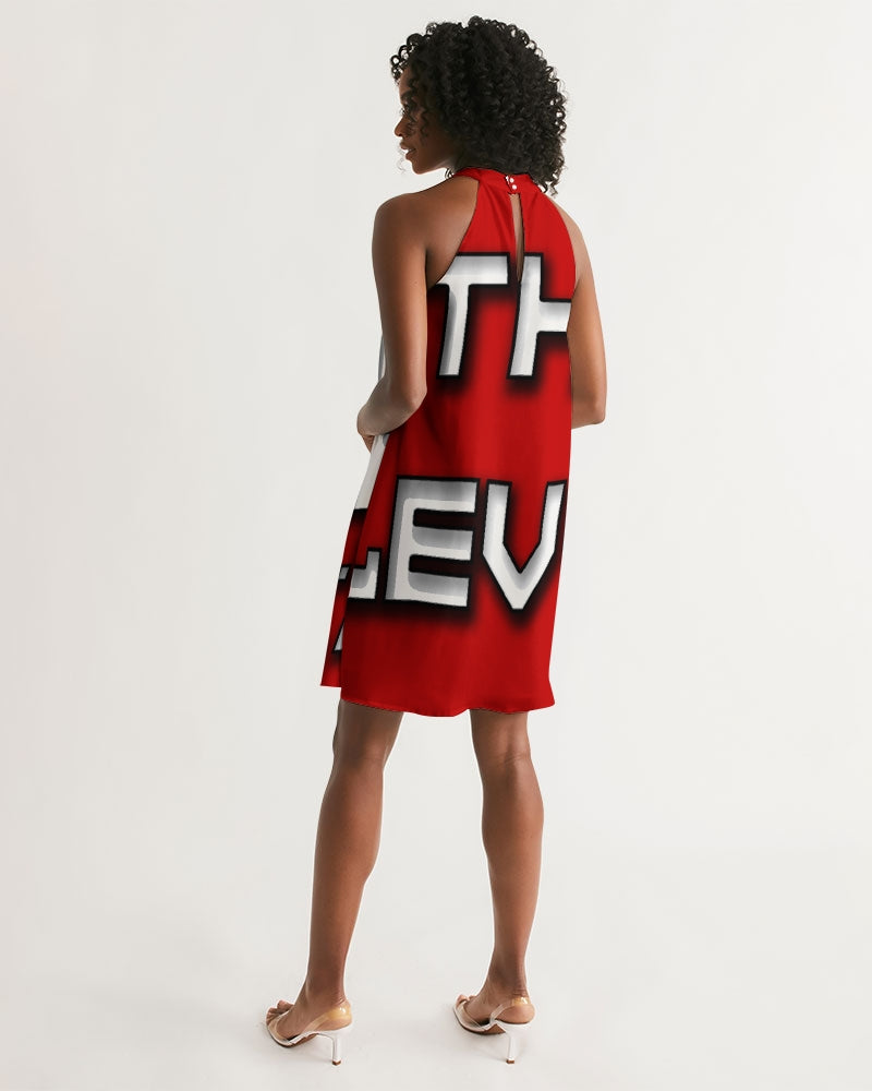 fire zone women's halter dress