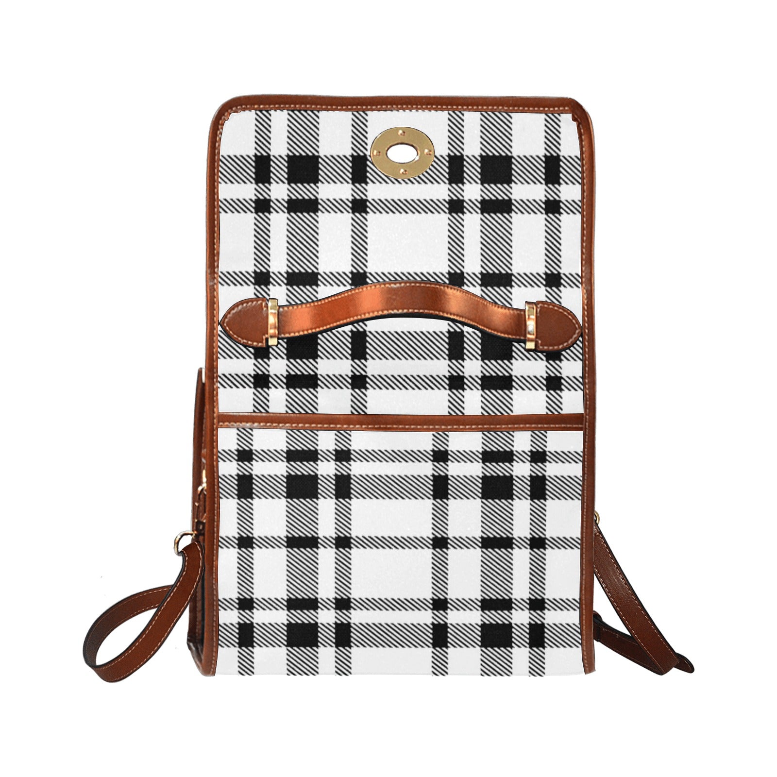 fz women's plaid hand bag