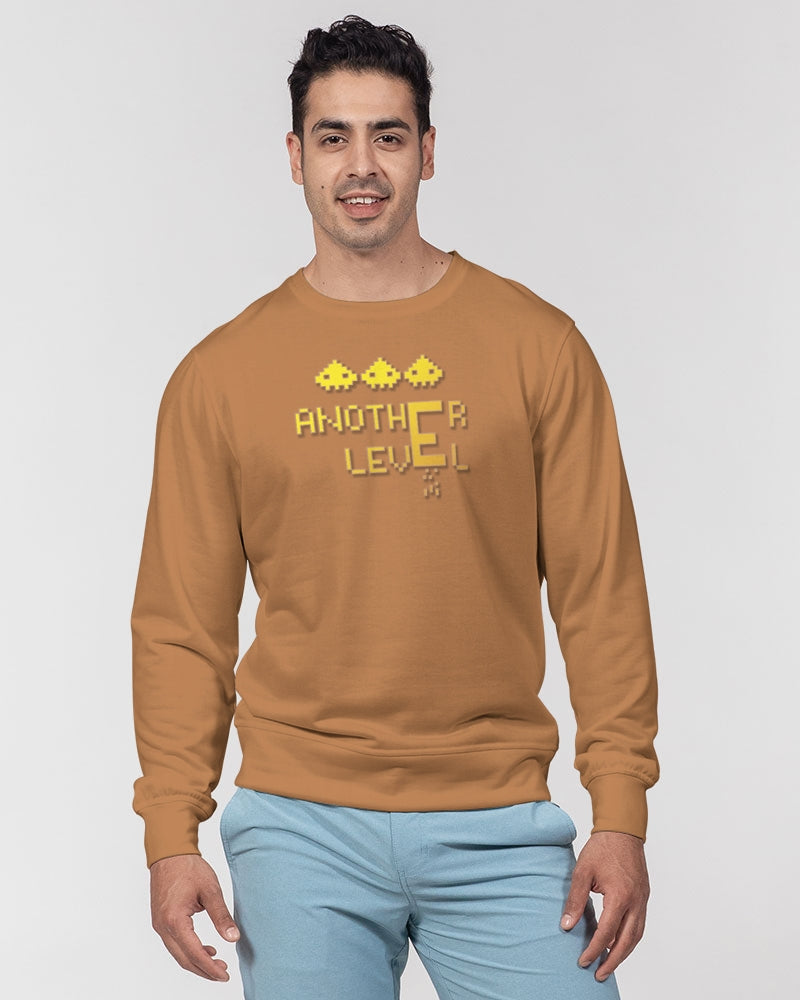 tan flite men's classic french terry crewneck pullover
