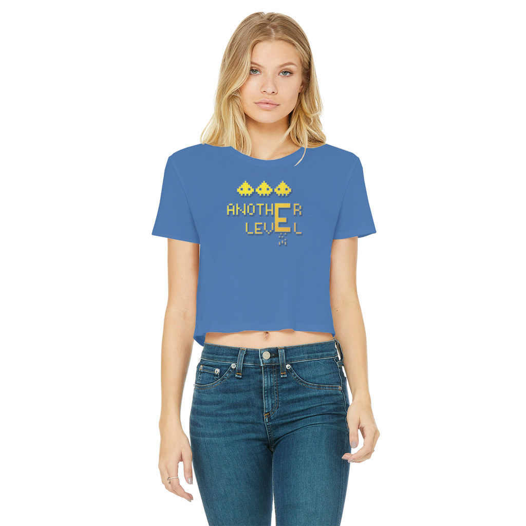 fz women's cropped raw edge tee