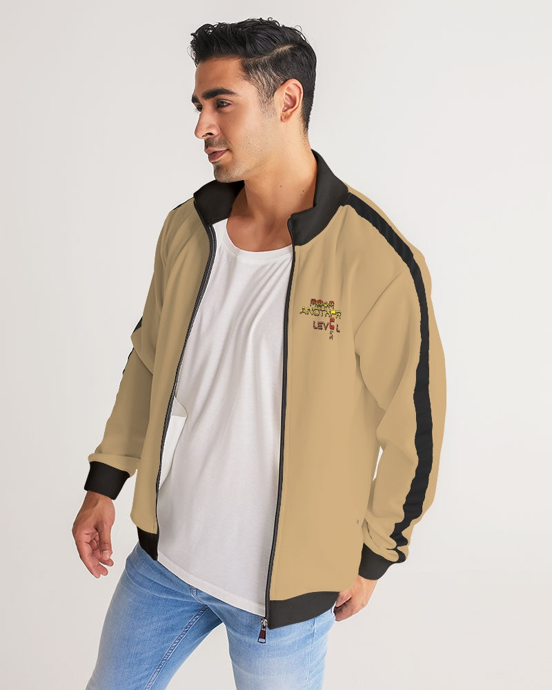 grounded flite men's stripe-sleeve track jacket