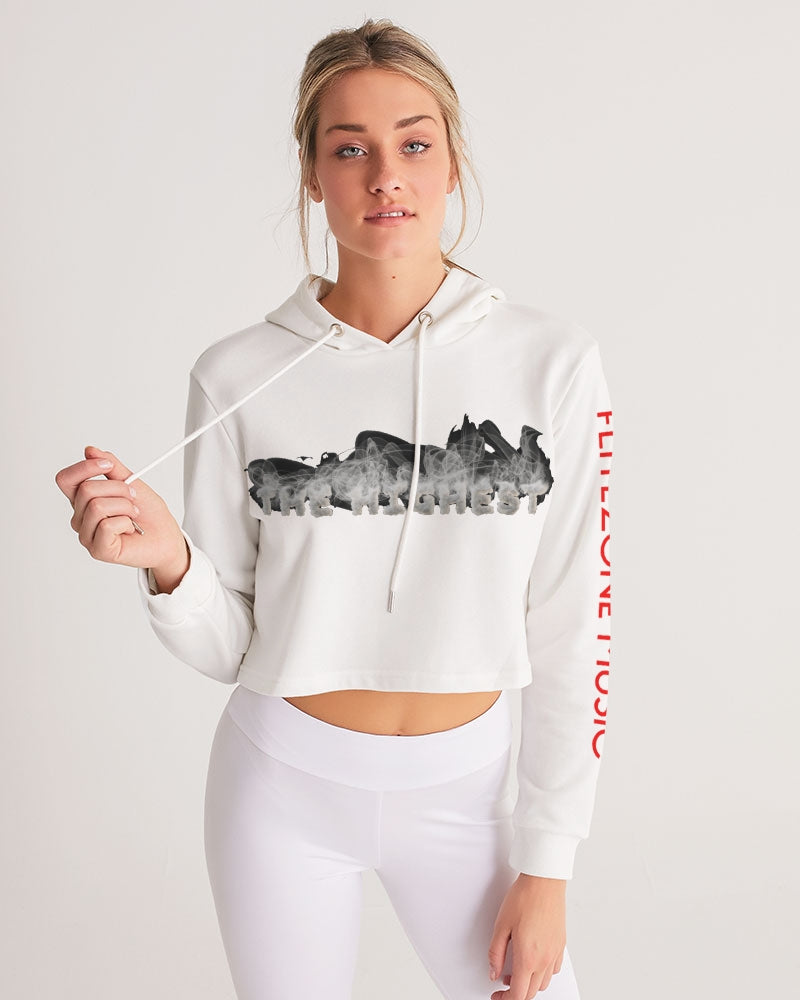 clean stamp women's cropped hoodie