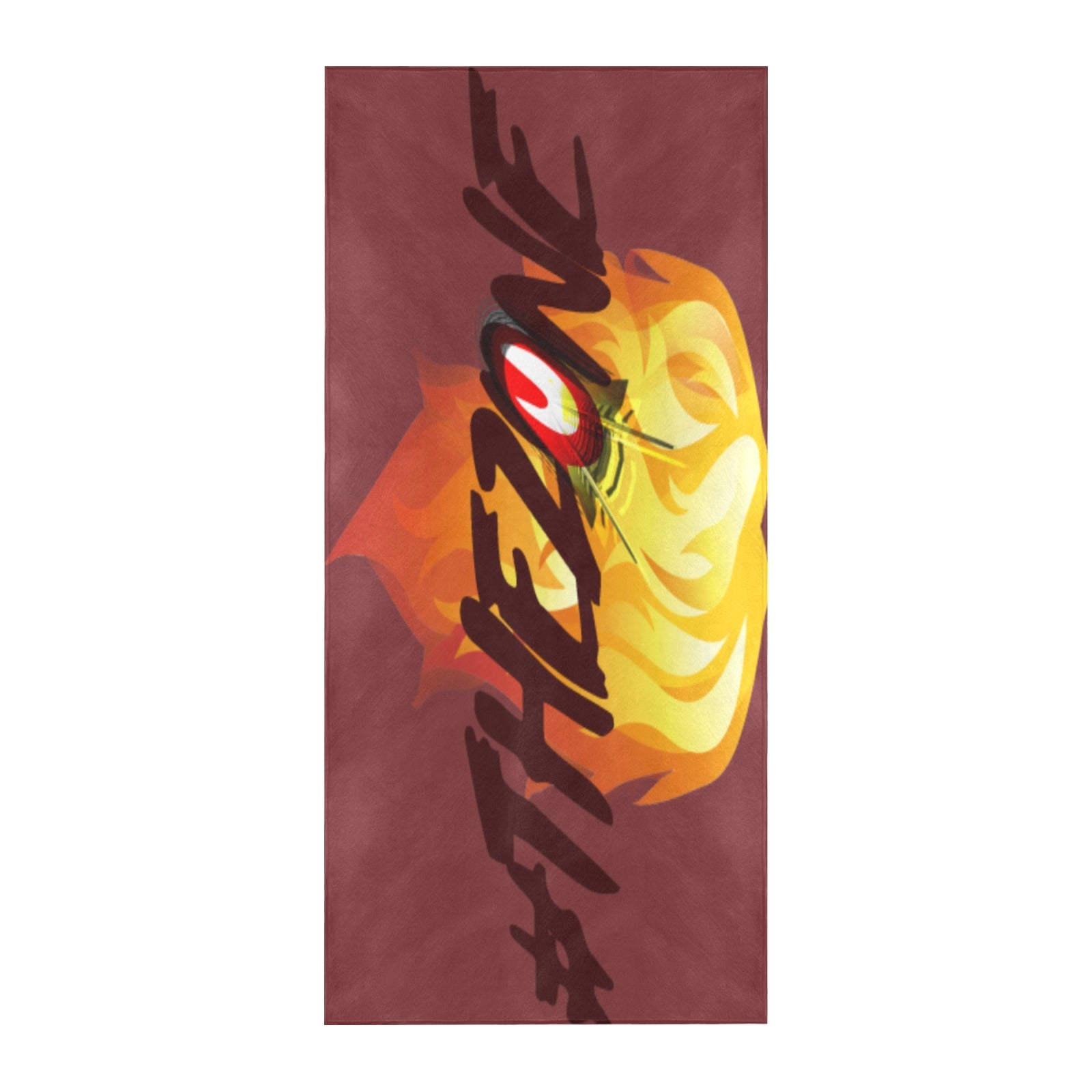 fz zone beach towel one size / fz zone beach towel - burgundy beach towel 32" x 71"