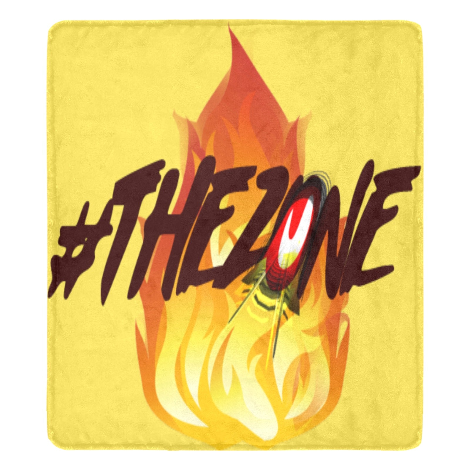 fz blanket zone (xl) one size / fz blanket - zone yellow ultra-soft micro fleece blanket 70"x80"